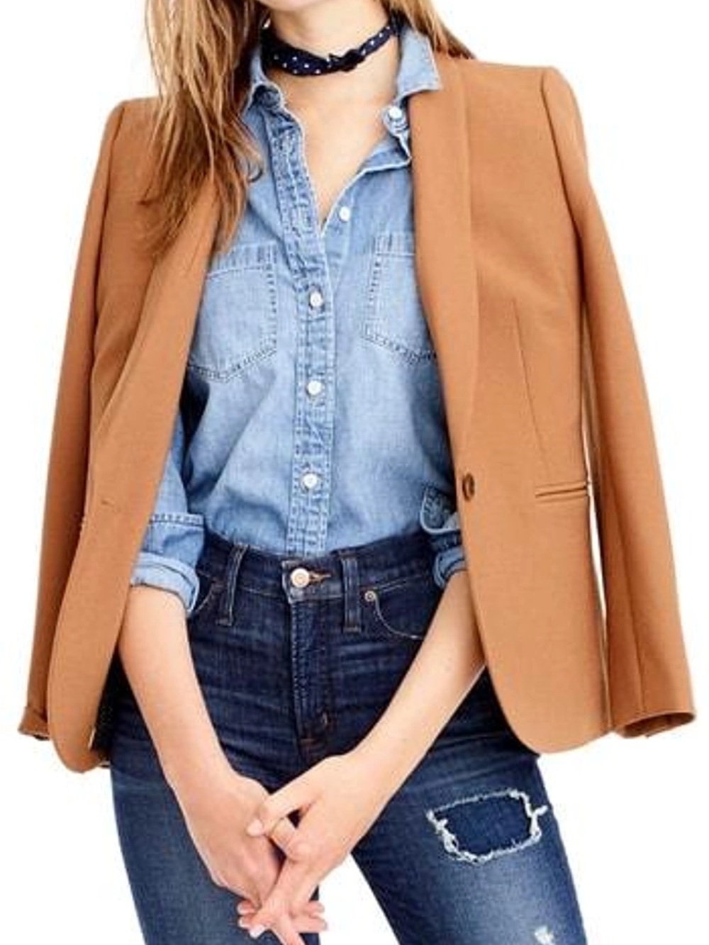 J. Crew Parke  Blazer In Heather Caramel size 2